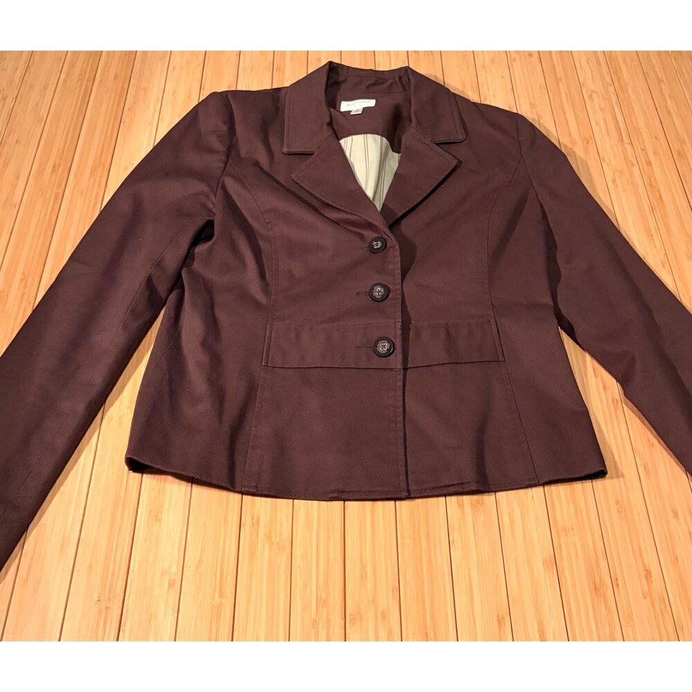 Isaac Mizrahi for Target Women’s Size 12 Brown Blazer Jacket Button Front